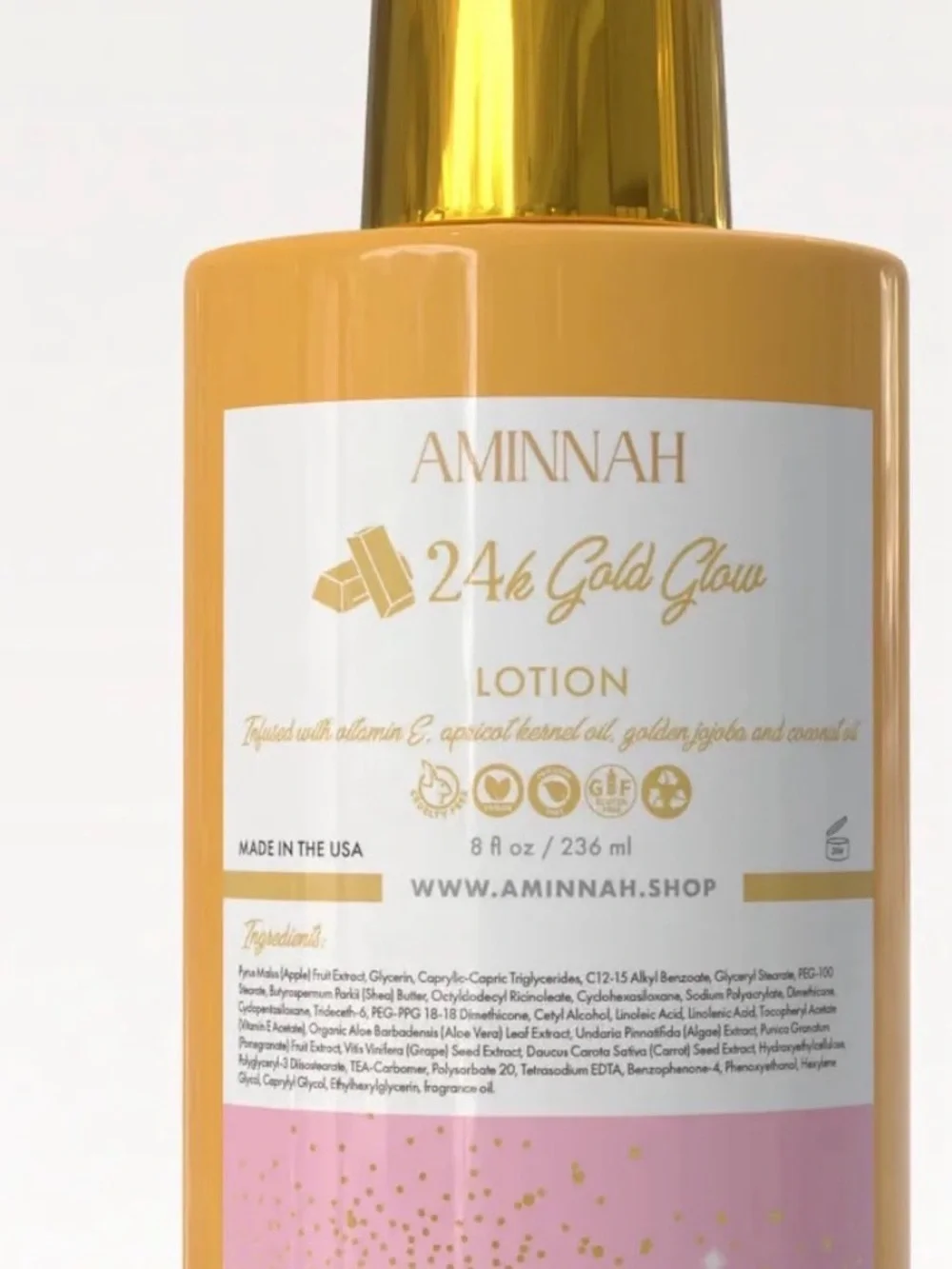 Aminnah (NWT) 24k Gold Glow Lotion & Body Oil